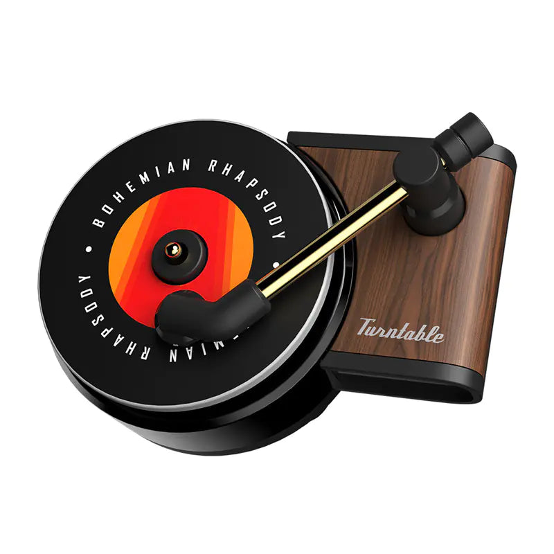 Retro Record Player Car Air Freshener Decoration
